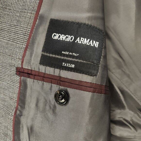 Giorgio Armani Taylor men's gray suit set in size 54 virgin wool - Picture 6 of 16